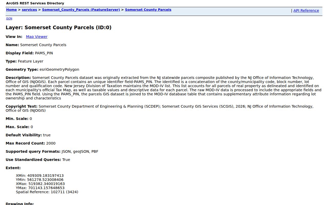 Bernards Township street directory Somerset ArcGIS parcel map
